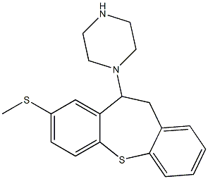 1-[10,11-Dihydro-8-(methylthio)dibenzo[b,f]thiepin-10-yl]piperazine Struktur