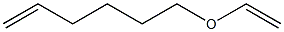 Ethenyl 5-hexenyl ether Struktur