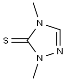 2-Methyl-4-methyl-2,4-dihydro-3H-1,2,4-triazole-3-thione Struktur