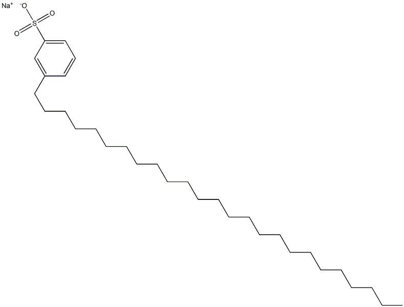 3-Pentacosylbenzenesulfonic acid sodium salt Struktur