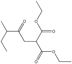 2-(3-Methyl-2-oxopentyl)propanedioic acid diethyl ester Struktur