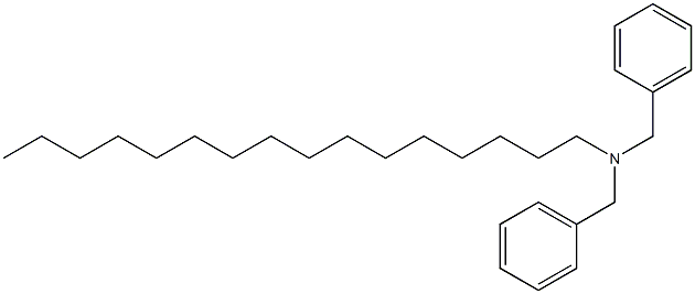 Hexadecyldibenzylamine Struktur