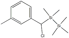 1-[(3-Methylphenyl)chloromethyl]-1,1,2,2,2-pentamethyldisilane Struktur