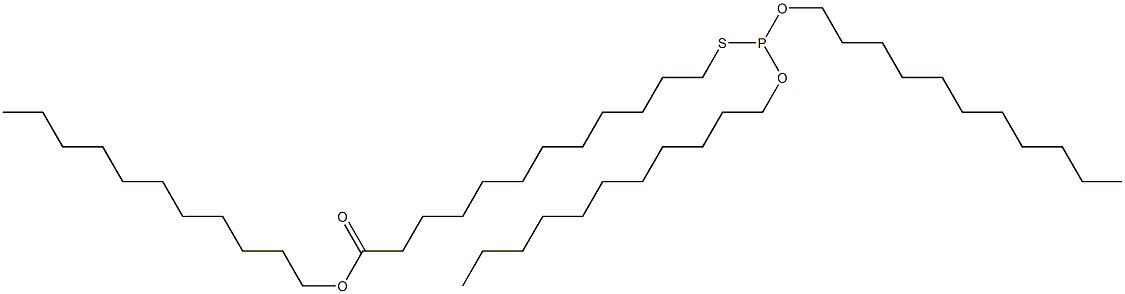 Thiophosphorous acid O,O-diundecyl S-(12-undecyloxy-12-oxododecyl) ester Struktur