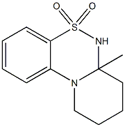 6,6a,7,8,9,10-Hexahydro-6a-methylpyrido[2,1-c][1,2,4]benzothiadiazine 5,5-dioxide Struktur