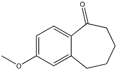 6,7,8,9-Tetrahydro-2-methoxy-5H-benzocyclohepten-5-one Struktur