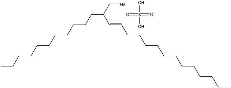 Sulfuric acid 2-undecyl-3-hexadecenyl=sodium ester salt Struktur