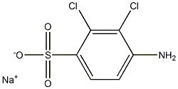 4-Amino-2,3-dichlorobenzenesulfonic acid sodium salt Struktur