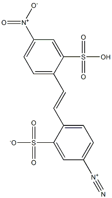 4'-Nitro-2'-sulfo-2-sulfonato-4-stilbenediazonium Struktur