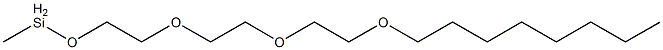 Methyl[2-[2-[2-(octyloxy)ethoxy]ethoxy]ethoxy]silane Struktur