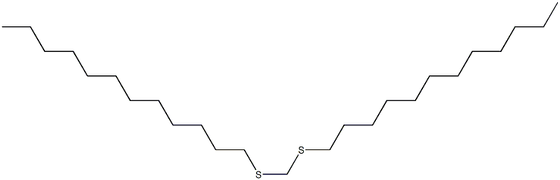 Formaldehyde didodecyl dithioacetal Struktur