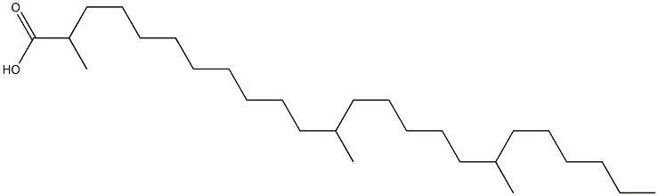 2,12,18-Trimethyltetracosanoic acid Struktur