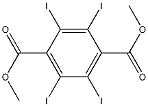 2,3,5,6-Tetraiodoterephthalic acid dimethyl ester Struktur