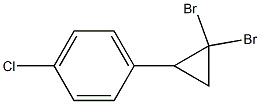 1-(4-Chlorophenyl)-2,2-dibromocyclopropane Struktur