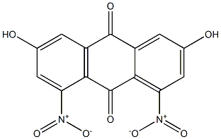 2,7-Dihydroxy-4,5-dinitroanthraquinone Struktur