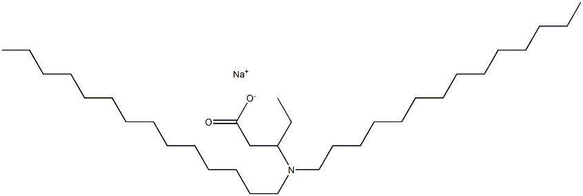 3-(Ditetradecylamino)valeric acid sodium salt Struktur