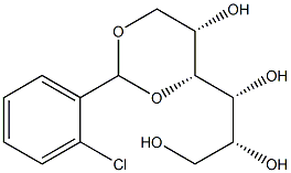 1-O,3-O-(2-Chlorobenzylidene)-D-glucitol Struktur