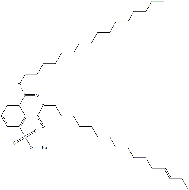 3-(Sodiosulfo)phthalic acid di(13-hexadecenyl) ester Struktur