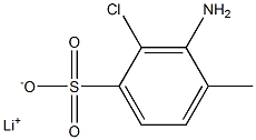 3-Amino-2-chloro-4-methylbenzenesulfonic acid lithium salt Struktur