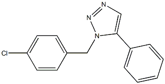 1-(4-Chlorobenzyl)-5-phenyl-1H-1,2,3-triazole Struktur