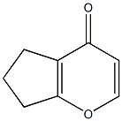 5,6-Dihydrocyclopenta[b]pyran-4(7H)-one Struktur