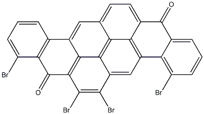 4,6,7,9-Tetrabromo-8,16-pyranthrenedione Struktur