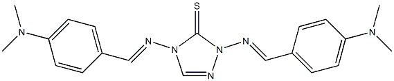 1,4-Bis[(p-dimethylaminobenzylidene)amino]-1H-1,2,4-triazole-5(4H)-thione Struktur