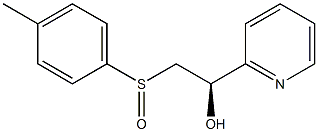 (1R)-1-(2-Pyridyl)-2-(p-tolyl)sulfinylethanol Struktur