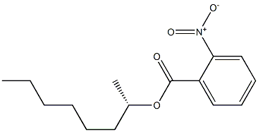 (+)-o-Nitrobenzoic acid (S)-1-methylheptyl ester Struktur