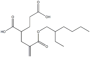 1-Hexene-2,4,6-tricarboxylic acid 2-(2-ethylhexyl) ester Struktur