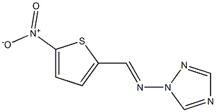 2-[(1H-1,2,4-Triazol-1-yl)iminomethyl]-5-nitrothiophene Struktur