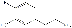 2-(4-Fluoro-3-hydroxyphenyl)ethylamine Struktur