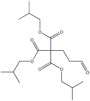 4-Oxobutane-1,1,1-tricarboxylic acid triisobutyl ester Struktur