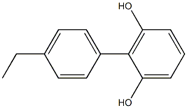 2-(4-Ethylphenyl)-1,3-benzenediol Struktur