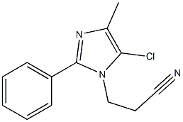 5-Chloro-1-(2-cyanoethyl)-4-methyl-2-phenyl-1H-imidazole Struktur