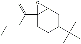 2-[(1,2-Epoxy-4-tert-butylcyclohexan)-1-yl]-1-pentene Struktur