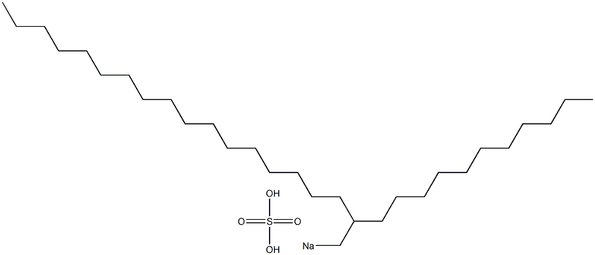 Sulfuric acid 2-undecylnonadecyl=sodium salt Struktur