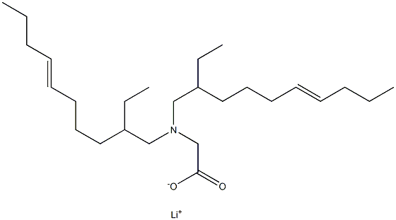 N,N-Bis(2-ethyl-6-decenyl)aminoacetic acid lithium salt Struktur