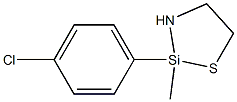 2-(4-Chlorophenyl)-2-methyl-1-thia-3-aza-2-silacyclopentane Struktur