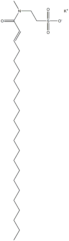 N-(1-Oxo-2-tricosen-1-yl)-N-methyltaurine potassium salt Struktur