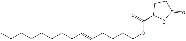 (S)-5-Oxopyrrolidine-2-carboxylic acid 5-tetradecenyl ester Struktur