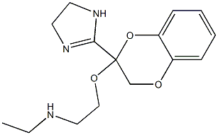 2-[[2,3-Dihydro-2-[2-(ethylamino)ethoxy]-1,4-benzodioxin]-2-yl]-4,5-dihydro-1H-imidazole Struktur