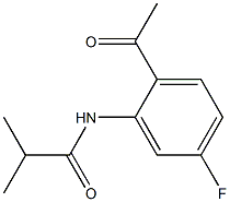 N-(2-Acetyl-5-fluorophenyl)-2-methylpropanamide Struktur