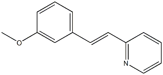 2-(3-Methoxystyryl)pyridine Struktur