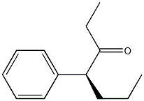 [S,(+)]-4-Phenyl-3-heptanone Struktur