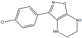 3-(4-Chlorophenyl)-4,5,6,7-tetrahydroisoxazolo[4,5-b]pyrazine Struktur