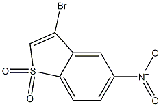 3-Bromo-5-nitrobenzo[b]thiophene 1,1-dioxide Struktur