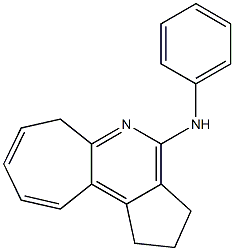 1,2,3,6-Tetrahydro-N-phenylcyclohepta[b]cyclopenta[d]pyridin-4-amine Struktur