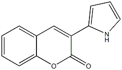 3-(1H-Pyrrol-2-yl)-2H-1-benzopyran-2-one Struktur