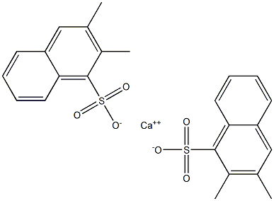 Bis(2,3-dimethyl-1-naphthalenesulfonic acid)calcium salt Struktur